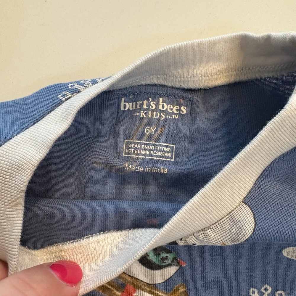 Burt’s Bees Winter PJs-6T - Picture 2 of 2
